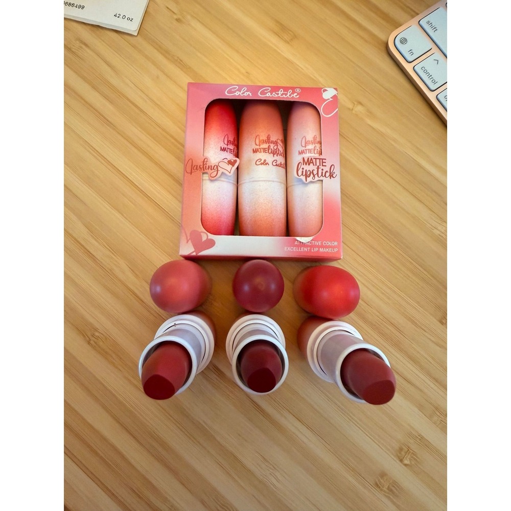 Color Castibe Lasting Matte Lipstick pack of 3